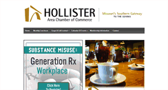 Desktop Screenshot of hollisterchamber.net